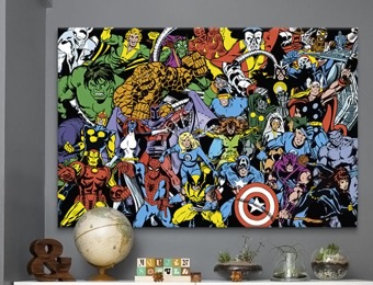 $62 off Marvel Comics Canvas Art Collection, 9 choices