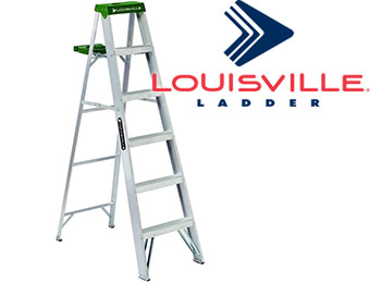 51% off Louisville Ladder 6' Aluminum Stepladder Type II