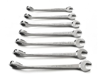 $75 off Craftsman 7PC 44850 Std Ratcheting Combo Wrench Set