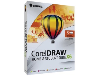 $85 off CorelDRAW Home and Student Suite X6 - 3 Users