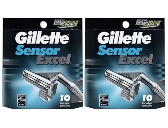 58% off 20-Pack: Gillette Sensor Excel Replacement Cartridges