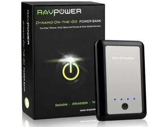 73% off RAVPower Dynamo 7800 mAh Power Bank 1A/2A Dual USB