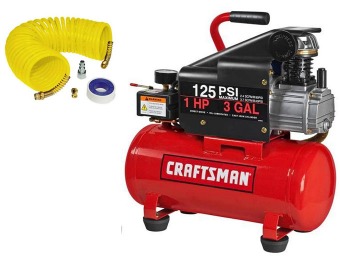 $60 off Craftsman 3 Gallon Air Compressor w/ Accessory Kit