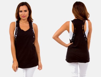 $37 off 6-Pack Lace Trim Women's Tank Tops