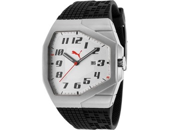 61% off Puma Take Pole Position Silver Dial Black Rubber Watch