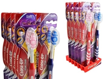 67% off 12-Pack: Close-Up Right Angle Toothbrushes, Medium