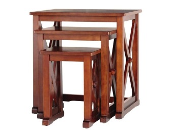 $15 off Home Decorators Brexley Chestnut Nesting Tables (Set of 3)