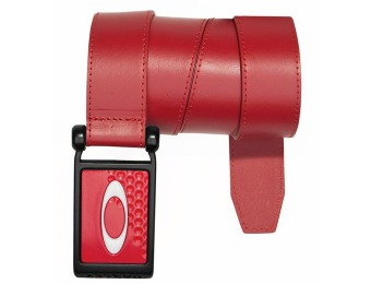 $45 off Oakley Ellipse Red Leather Belt