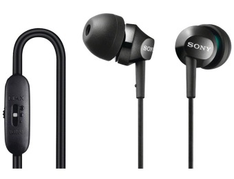 $23 off Sony MDREX58V/BLK EX Series Earbud Headphones