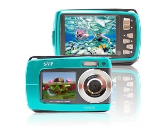 $35 off SVP Aqua 5500 18MP Dual Screen Waterproof Digital Camera