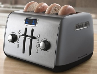 $70 off KitchenAid KMT422CU Contour Silver 4-Slice Toaster