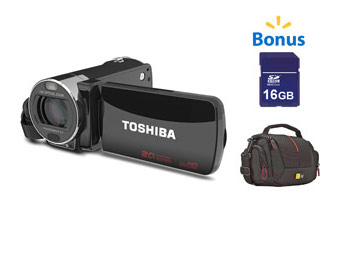 28% Off Toshiba Camileo X200 HD Camcorder w/ 16GB SD Card and Case