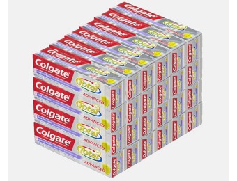 $33 off 24-Pk Colgate Total Advanced Toothpaste .75oz tubes