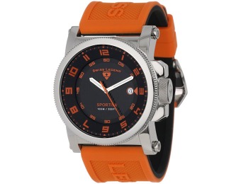 $735 off Swiss Legend Sportiva Black and Orange Men's Watch