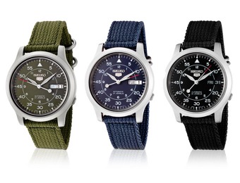 70% off Seiko 5 Military Collection Automatic Movement Watches