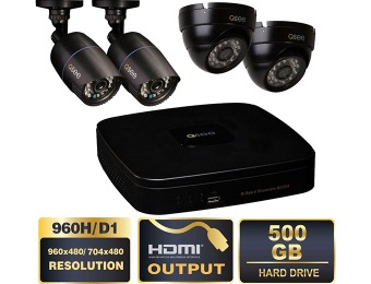 $200 off Q-SEE Premium 4-Ch 960H 500GB Video Surveillance System