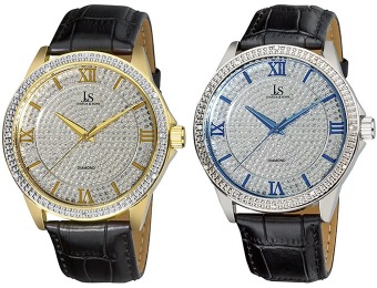 92% off Joshua & Sons Diamond Accented Sparkling Men's Watches