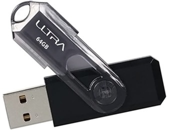 75% off ULTRA 64GB Capless USB Flash Drive, U12-43124