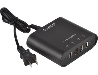 64% off Orico 4-Port AC 6.2Amp USB Wall Travel Charger