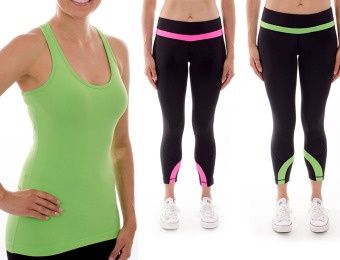 $64 off 90 Degree by Reflex Capris and Tops, Multiple Styles Available
