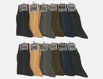 $21 off 12-Pack Knocker Men's Multi-Color Dress Socks