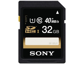 40% off Sony 32GB SDHC Class 10 UHS-1 R40 Memory Card