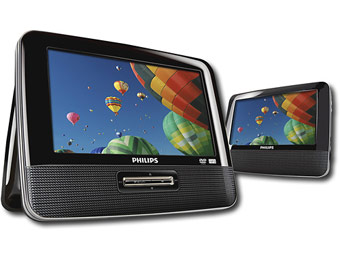 43% Off Philips 7" Portable DVD Player w/ Dual Screens