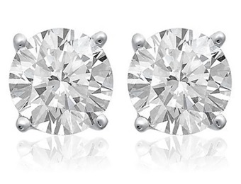 $1,199 off 1 Carat Diamond 14K White Gold Stud Earrings