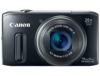 $81 Off Canon PowerShot SX260 HS 12.1-Megapixel Camera