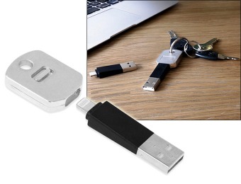 57% off TOCCs USB/Lightning Cable Keychain for iPhone 5