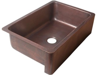 44% off Ecosinks K1A-1004ND Copper Single Bowl Kitchen Sink
