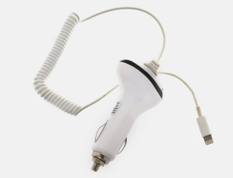 83% off iPhone 5 Lightning Device Car Charger