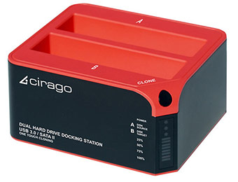 $45 off Cirago USB 3.0/SATA II Dual Hard Drive Docking Station