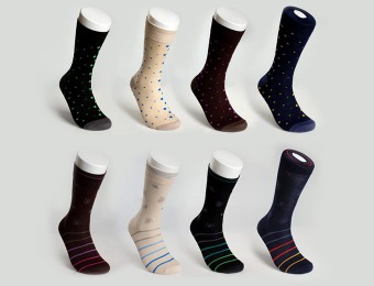 81% off 8-Pack Florsheim Dress Socks, 4 Styles