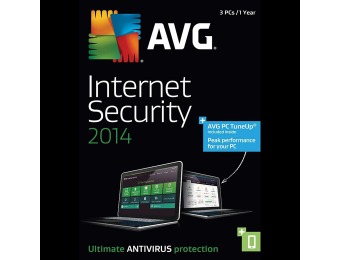 Free AVG Internet Security + PC TuneUp 2014 - 3 PCs