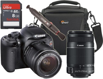 $278 off Canon EOS Rebel T3i DSLR Camera, Dual Lens Bundle