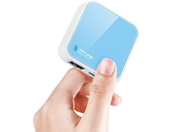 73% off TP-LINK TL-WR702N Nano Size Wireless N150 Travel Router