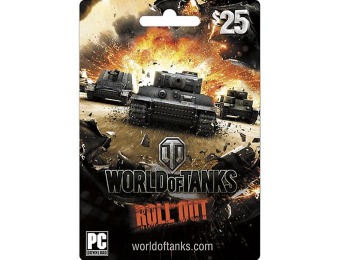 20% off Wargaming.net - World of Tanks $25 Card