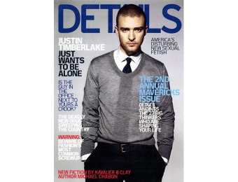 86% off Details Magazine Subscription, $5.99 / 10 Issues