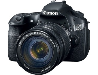 $200 off Canon EOS 60D Digital SLR Camera with 18-135mm IS Lens