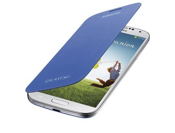 50% off Samsung Galaxy S4 Flip Cover Folio Case (Blue)