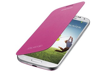 50% off Samsung Galaxy S4 Flip Cover Folio Case (Pink)
