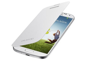 50% off Samsung Galaxy S4 Flip Cover Folio Case (White)