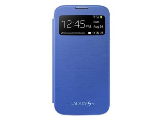 79% off Samsung Galaxy S4 S-View Flip Cover Folio Case (Blue)