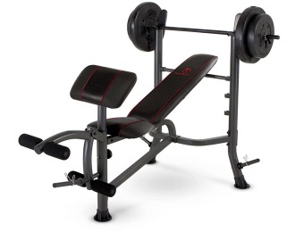 40% off Marcy Standard Weight Bench with 80LB Weight Set
