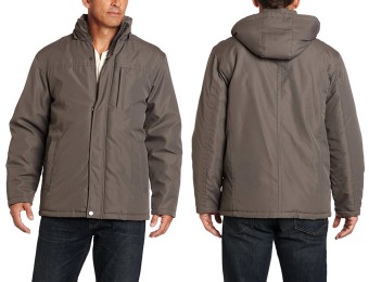89% off Haggar Men's Aqua Tech Classic Hooded Jacket, 3 Colors