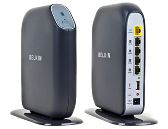 74% off Belkin Share N300 300Mbps Wireless-N MIMO 4-Port Router