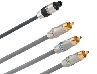 88% off Monster Component Video with Fiber Optic Audio Cable