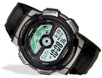 50% off Casio Multi-Function Grey & Green Men's Watch AE1100WB-3
