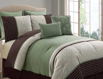 76% off 8-Piece Luxury-Comforter Set, Multiple Styles